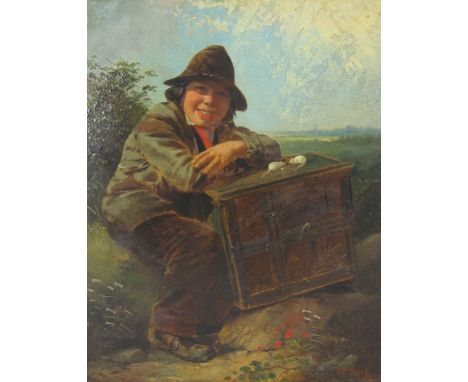 PAUL FALCONER POOLE RA (1806-1879)Resting by a Waysidesigned and dated 'P.F. Poole (18)63' (lower right)and with ink numberin