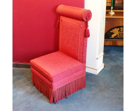 Armchair Italy, 20th centuryentirely covered and padded in red fabric110x56x63 cm.