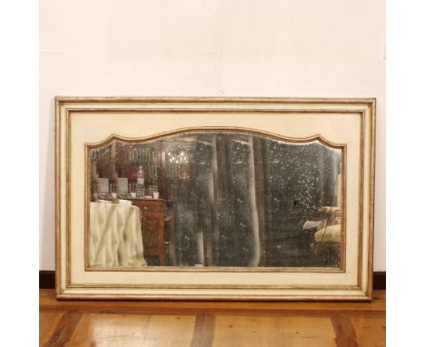 Lacquered wood mantelpiece Italy, 20th centuryrectangular frame with moulded profiles87x137 cm.