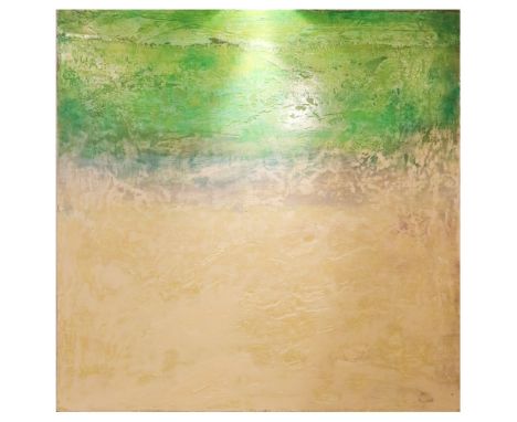 Italian artist Italy, 20th century"Untitled", mixed media on wood, within a frame100x100 cm.