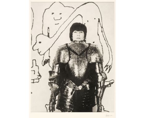 * Freeman (Robert, 1936-2019). John Lennon and Armour, 1965, gelatin silver print, printed 1987, 29.5 x 22 cm, framed and gla