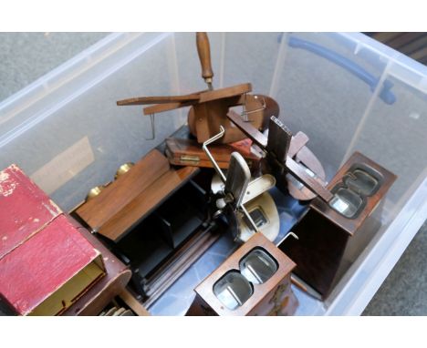 * Stereoviewers. A group of 5 hand-held stereoviewers, together with a group of 242 stereoviews from the Edinburgh Stereoscop