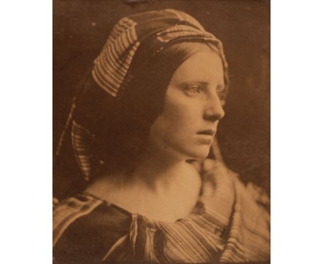 * Cameron (Julia Margaret, 1815-1879). A Study of The Cenci, circa 1870, albumen print portrait of May Prinsep posing as Beat