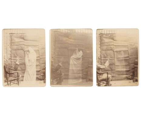 * Spirit Photography. A family photograph album, compiled by H.S. Eyre of St. Leonards on Sea, Sussex, c. 1897, containing 17