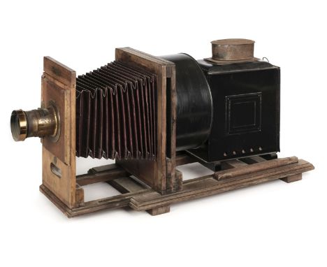 * Abbeydale enlarger / projector. "The Abbeydale" early horizontal photographic enlarger / projector, circa 1905, manufacture