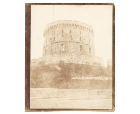 * Talbot (William Henry Fox, 1800-1877). The Round Tower, Windsor Castle, 1844, salted paper print from a calotype negative, 
