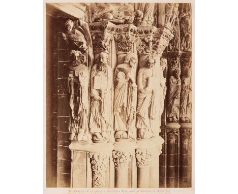 Thompson (Charles Thurston, 1816-1868). The Cathedral of Santiago de Compostella in Spain, showing especially the Sculpture o