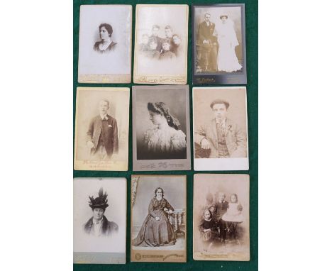 * Cartes de Visite. A collection of approximately 150 cartes de visite and 250 cabinet cards, circa 1860s and later, mostly a