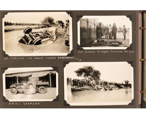 * Cyprus &amp; Middle East. A personal souvenir photograph album compiled by a British army officer serving in Cyprus, North 