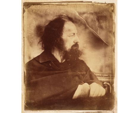 * Cameron (Julia Margaret, 1815-1879). Alfred Tennyson as 'The Dirty Monk', 1865, albumen print, some emulsion defects and di