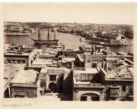 * Naval Album. A British naval photograph album, 1870s, 48 mounted albumen prints including ships and crews of HMS Ariadne, S