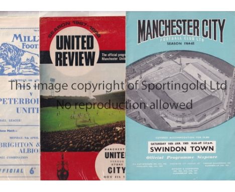 M-R  A collection of 250 programmes the vast majority from the 1960's a few earlier to include Manchester City , Manchester U