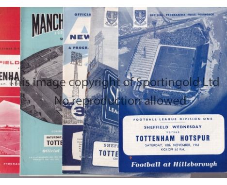 TOTTENHAM HOTSPUR      A small collection of 23 Spurs programmes; 7 homes and 16 aways. Home v Sunderland 51-2, &amp; 54-5, v