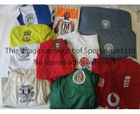 SPORTING MEMORABILIA       Replica shirts including Football: Portugal red with green trimmings, Mexico green with red and wh