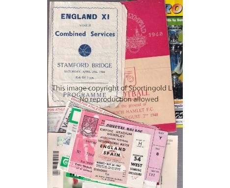 PROGRAMME / TICKET MISCELLANY    A collection of 63  programmes 1944-2007 mainly Big Match a few friendlies against European 