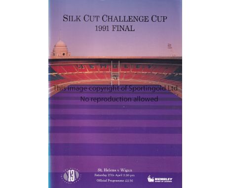 RUGBY LEAGUE PROGRAMMES &amp; TICKETS    Twenty two from 1990 - 1996 including 6 Challenge Cup Finals 1991 - 1996, GB v Austr