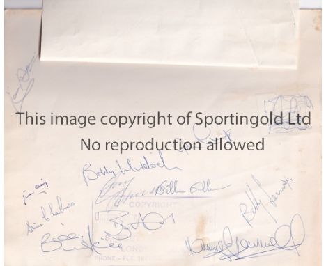 CELTIC LISBON LIONS AUTOGRAPHS 1967      An original 10" X 8" black &amp; white team group on the pitch before the 1967 Europ