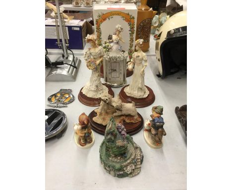 A COLLECTIO OF FIGURINES TO INCLUDE A BOXED LEONARDO 'CONSTANCE', LEONARDO 'SUMMER BOUQUET' AND 'SPRING BOUQUET', SHERRATT AN