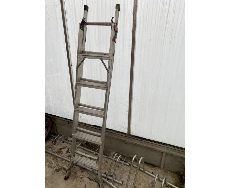 AN ALUMINIUM MULTI-FUNCTION LADDER 