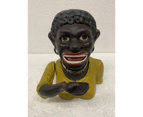 A VINTAGE STYLE CAST 'DINAH' MONEY BOX 