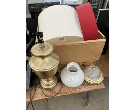 AN ASSORTMENT OF VARIOUS LIGHT SHADES 