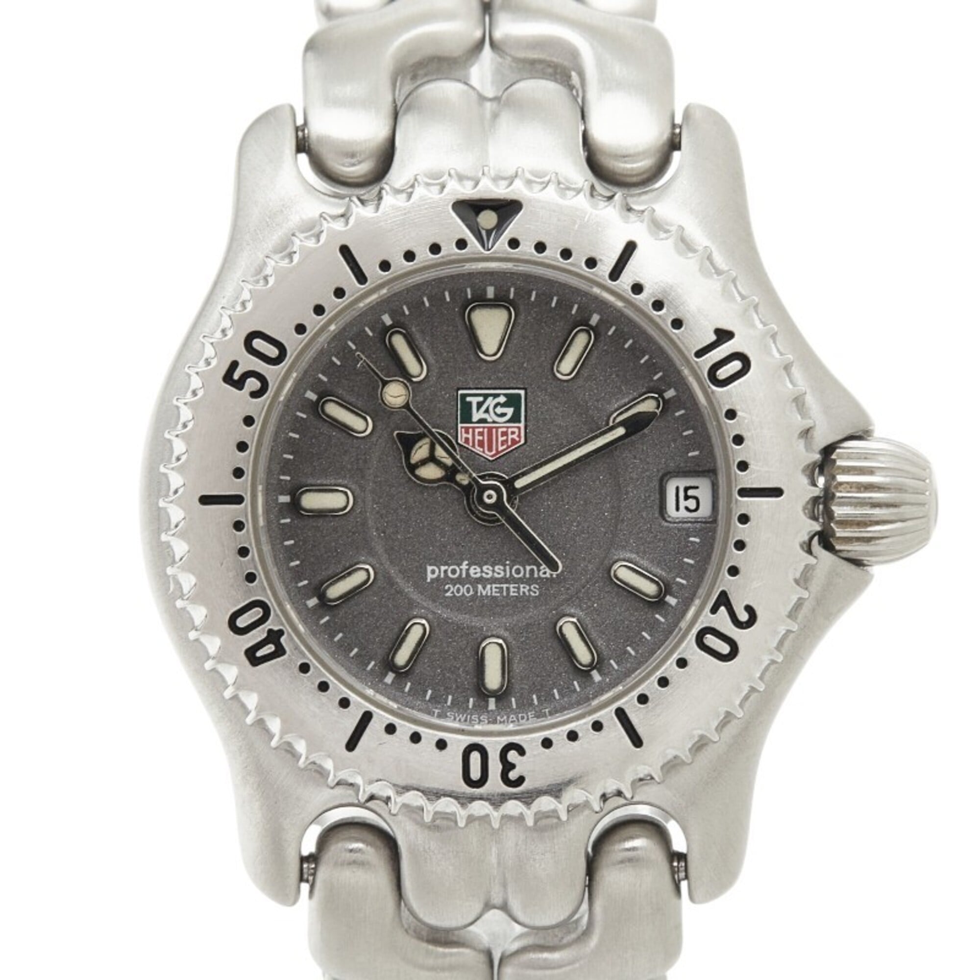 TAG Heuer Professional Cell Watch WG1413-0 Quartz Gray Dial Stainless Steel Women\'s