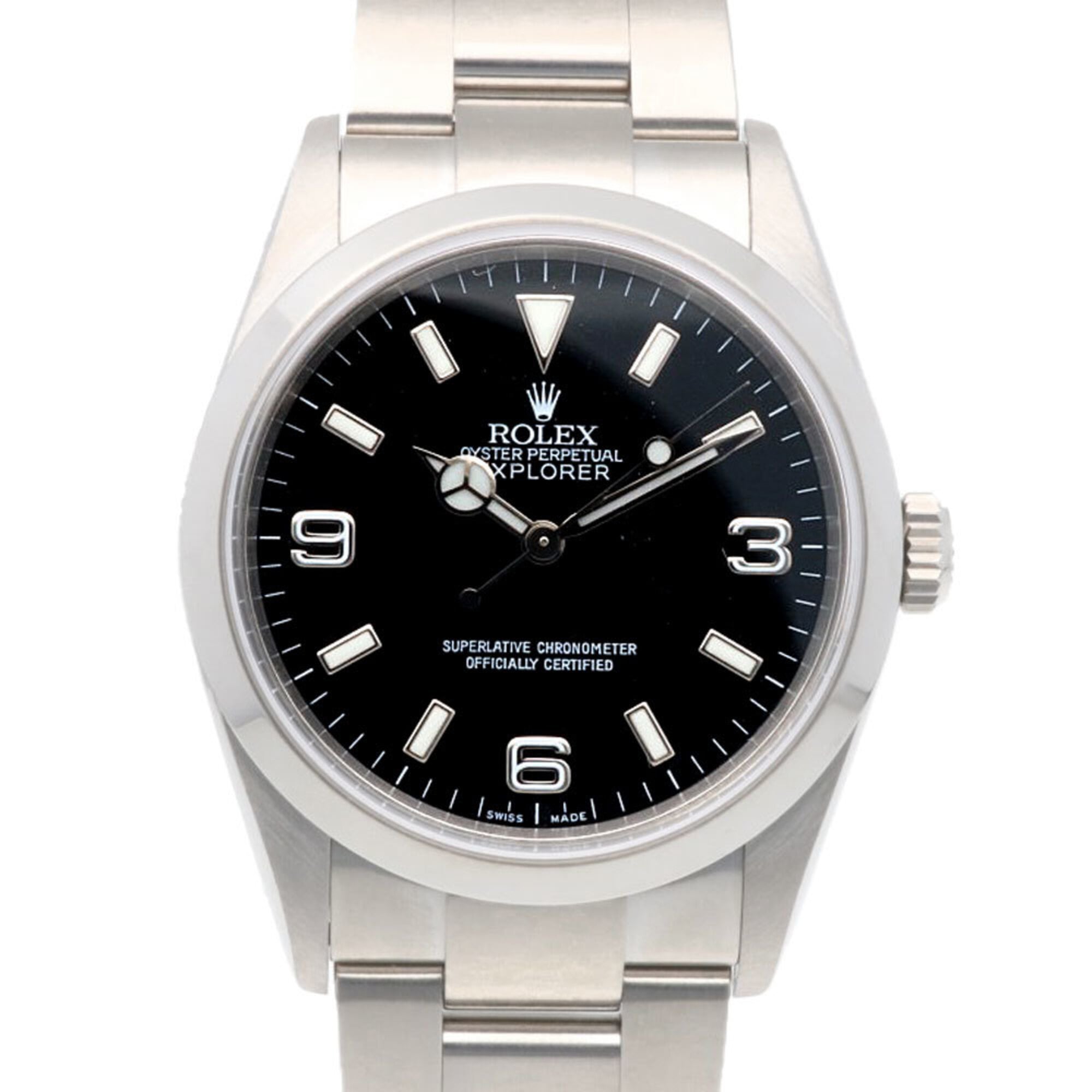 Rolex Explorer Oyster Perpetual Watch, Stainless Steel, 114270, Automatic Winding, Overhauled, Polished, D-serial number, Men\'s.