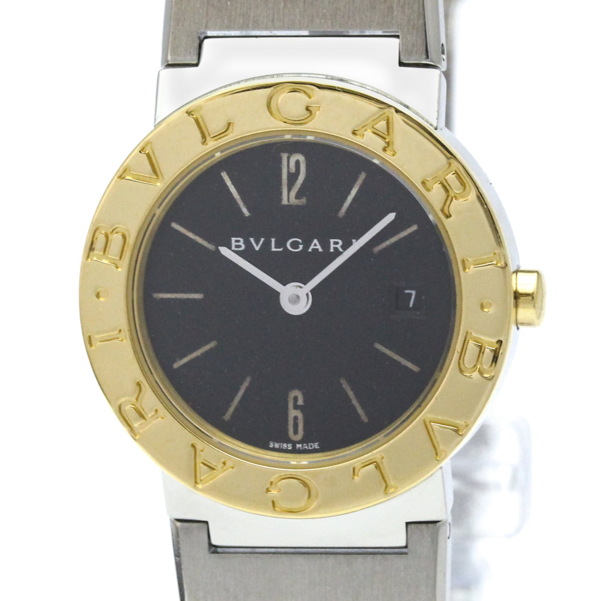 BVLGARI BVLGARI-BVLGARI 18K Gold Steel Ladies Watch BB26SG Polished