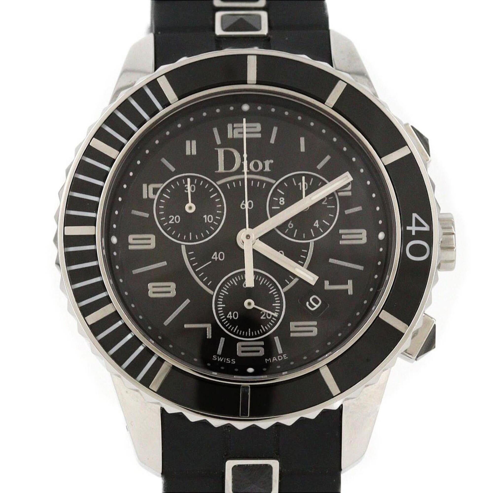 Christian Dior Crystal Chrono CD114317R001 SS Quartz Watch