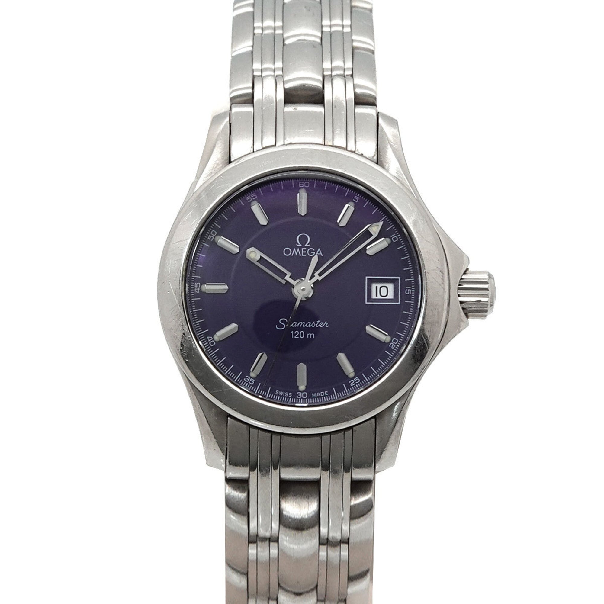 Omega Seamaster 120 Jacques Mayol 2001 2587 80 Limited Edition of 2000 Ladies\' Watch with Date, Blue, Quartz.