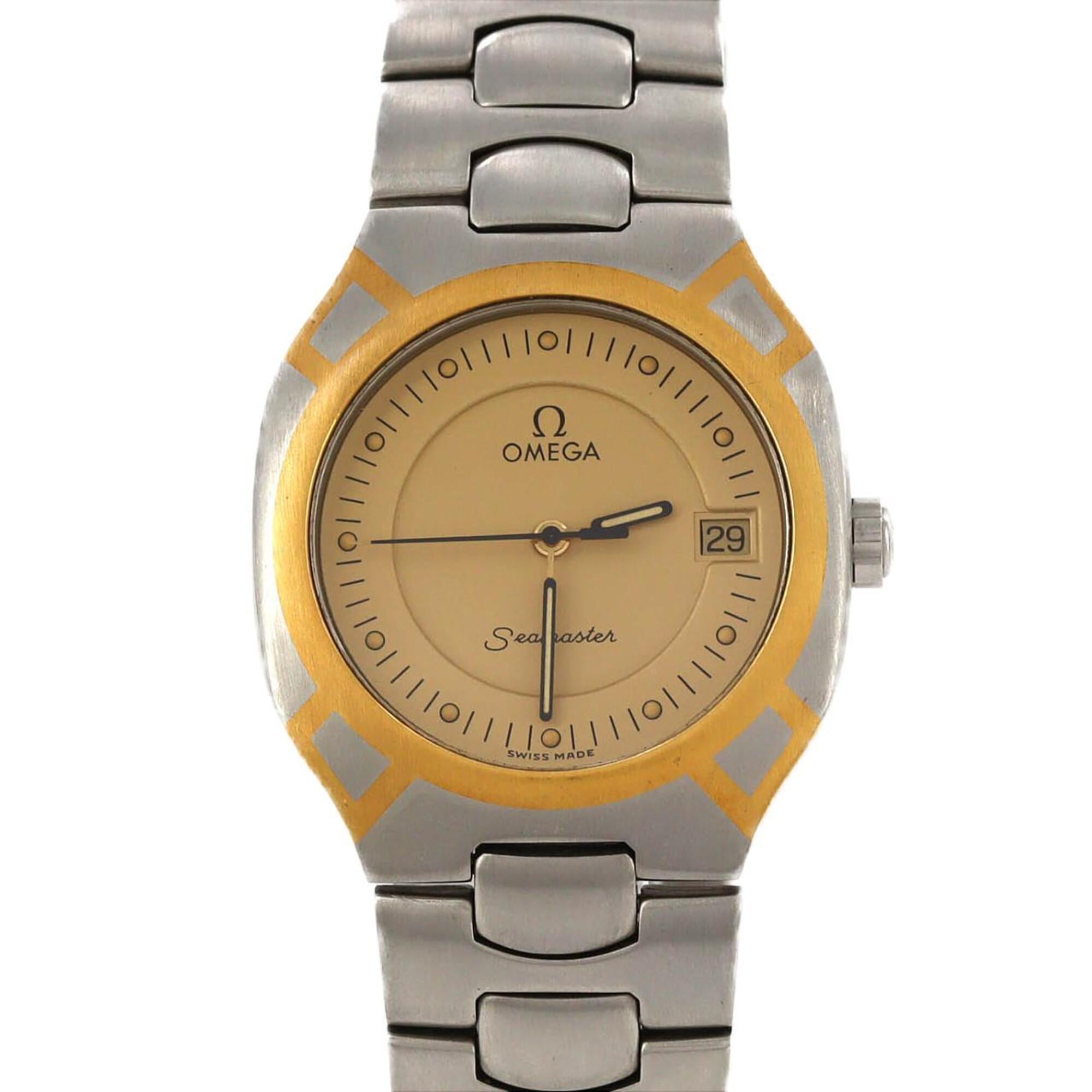 Omega Seamaster Polaris Two-Tone Stainless Steel x Yellow Gold Quartz Watch