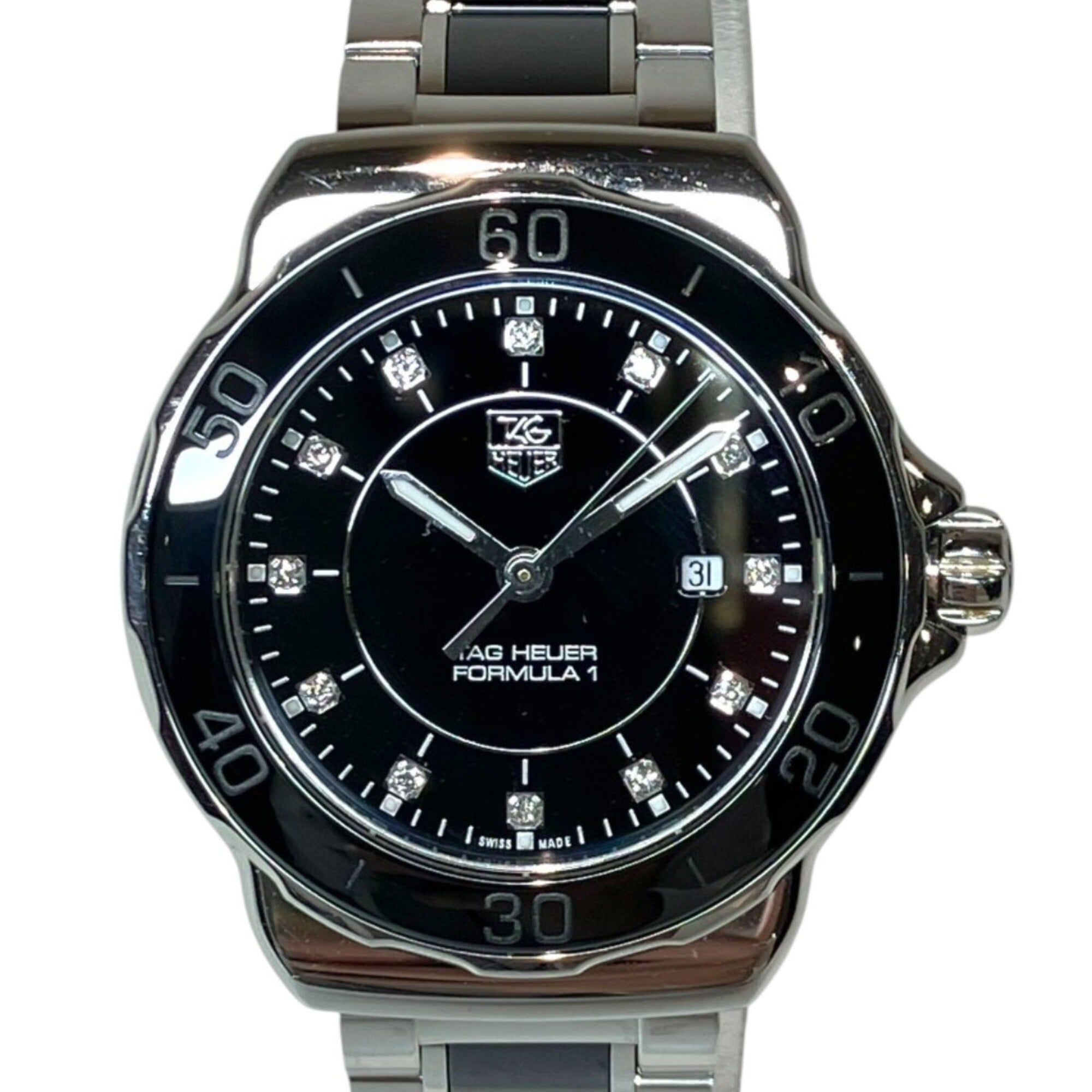 TAG Heuer Formula 1 32mm Watch, Total Weight 85g, Stainless Steel, Quartz Movement, Black Dial, WAH1314
