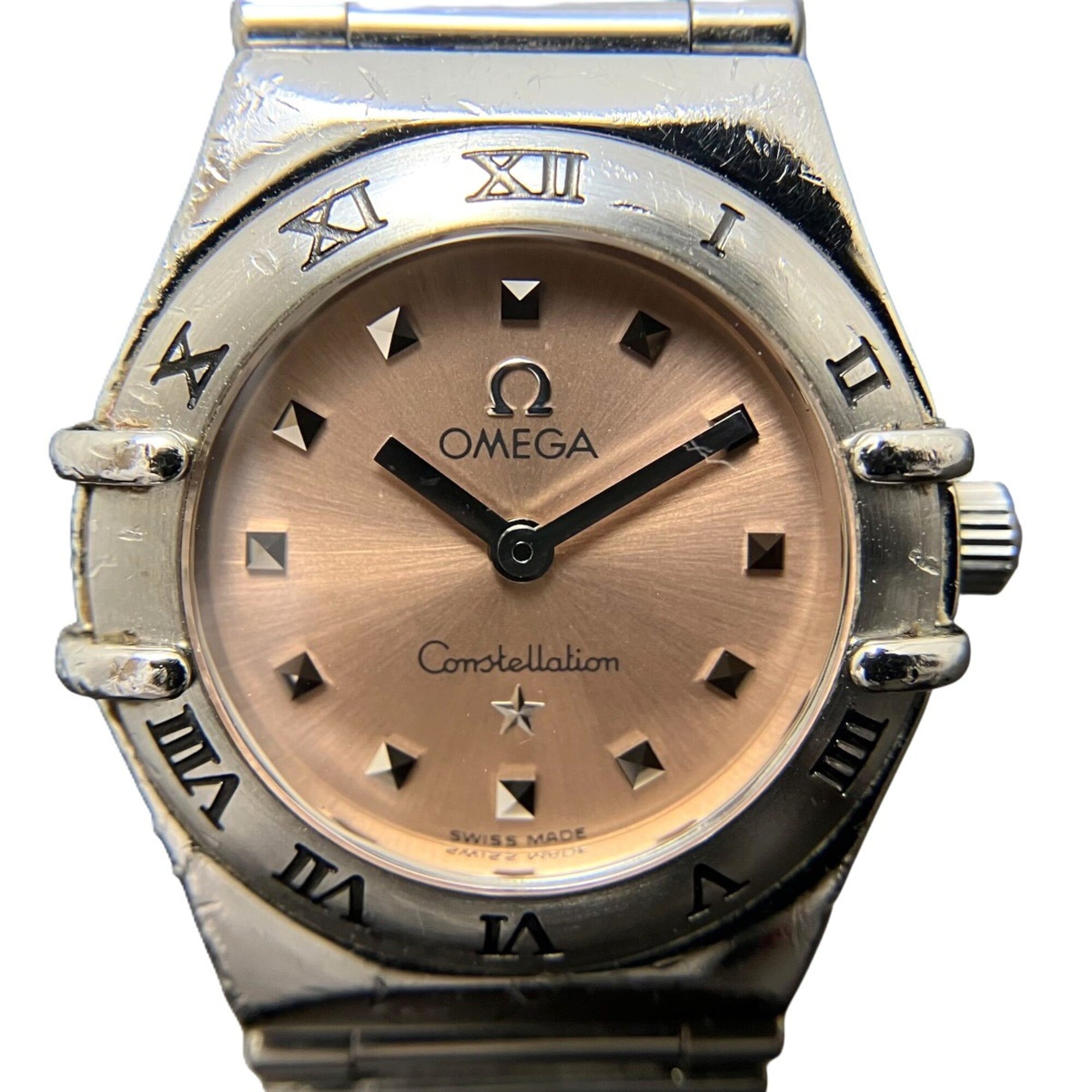 Omega My Choice Mini Constellation Watch, Total Weight 43g, Stainless Steel, Quartz Movement, Copper Dial, 1561.61