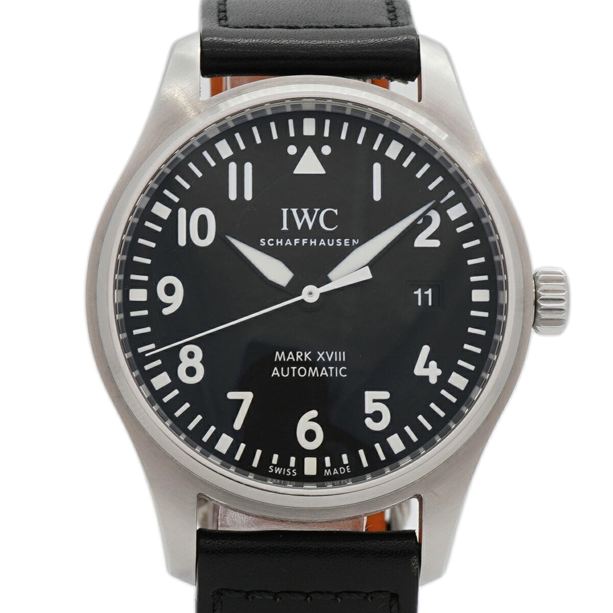 IWC Schaffhausen Pilot\'s Watch Mark 18 IW327009 Black Dial Men\'s