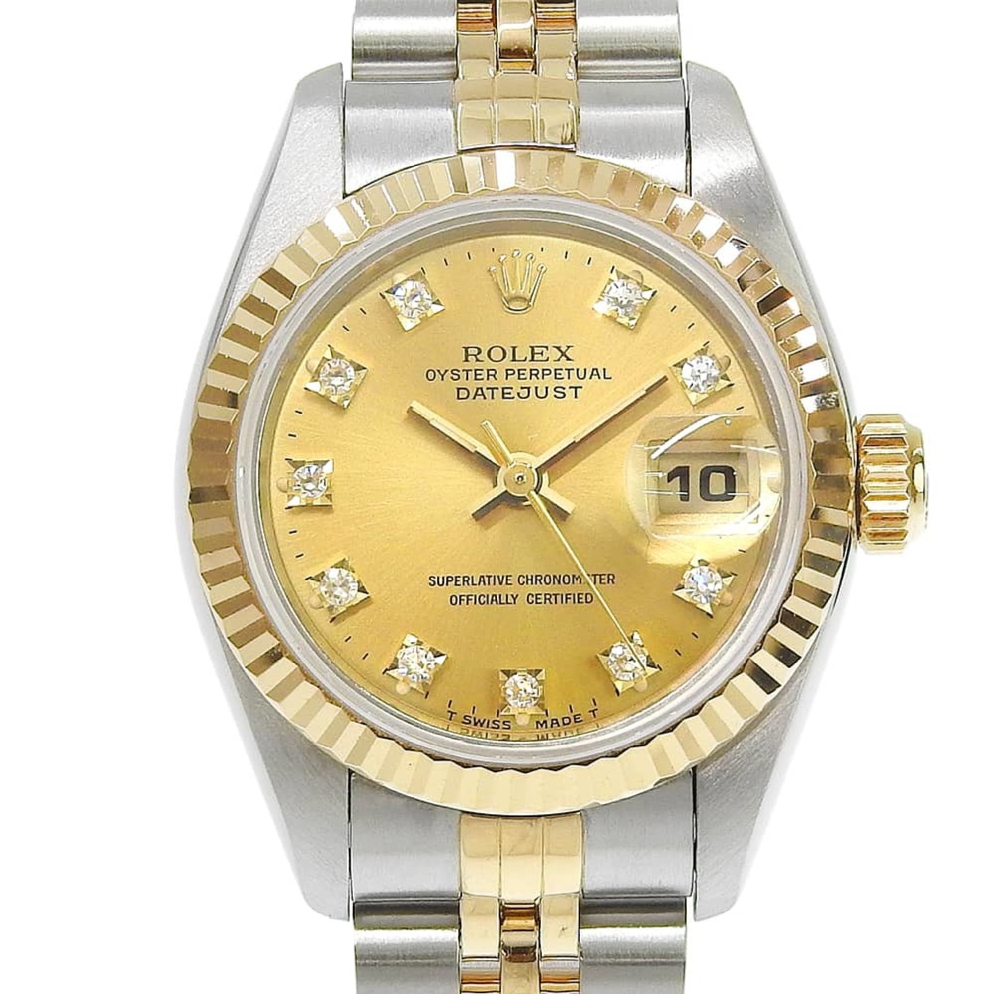 Rolex Datejust Two-Tone 69173G S-serial, 10-diamond setting, champagne gold dial, May 2026