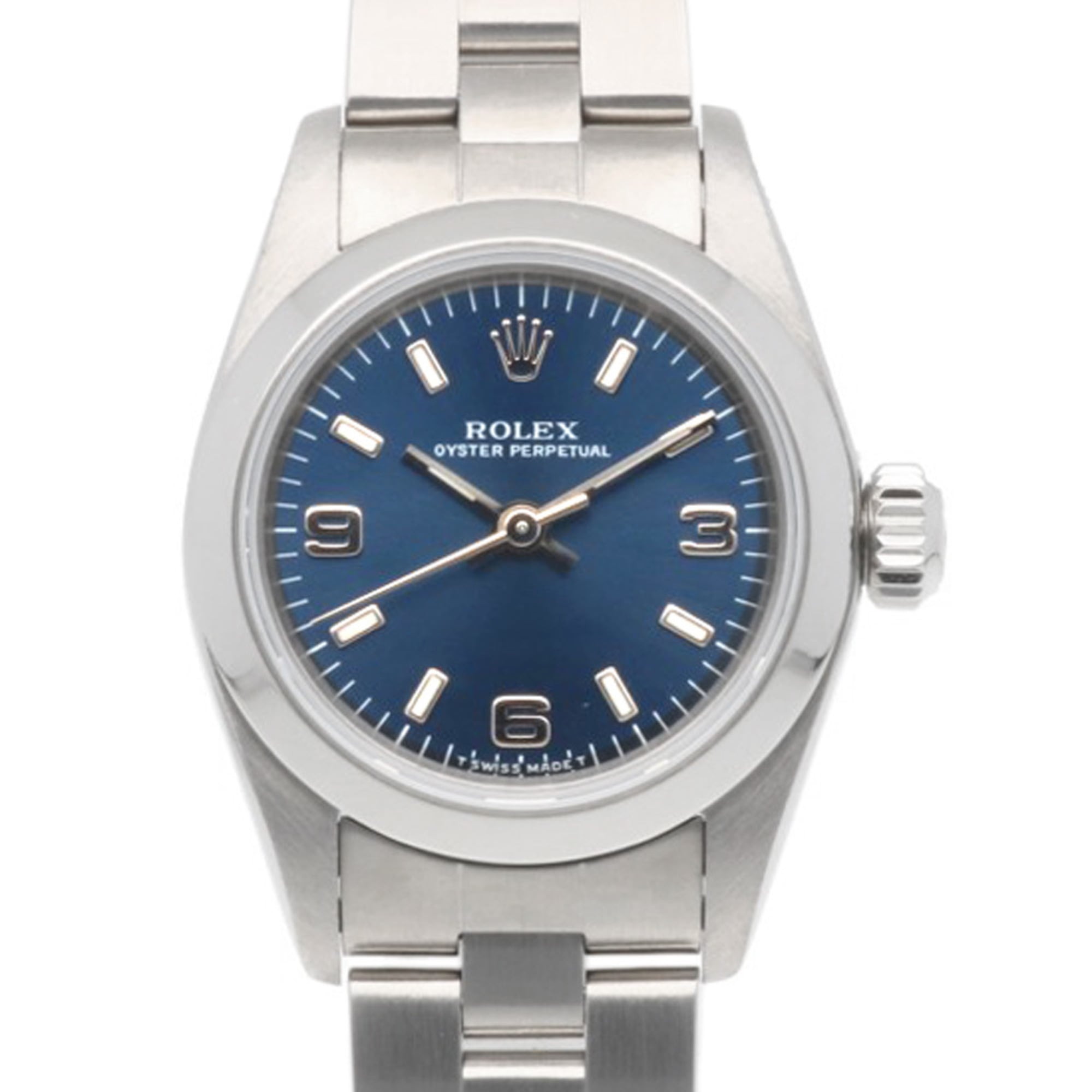 Rolex Oyster Perpetual Wristwatch, Stainless Steel, 67180, Automatic Winding, Overhauled, Polished, U-serial, Ladies\' ROLEX