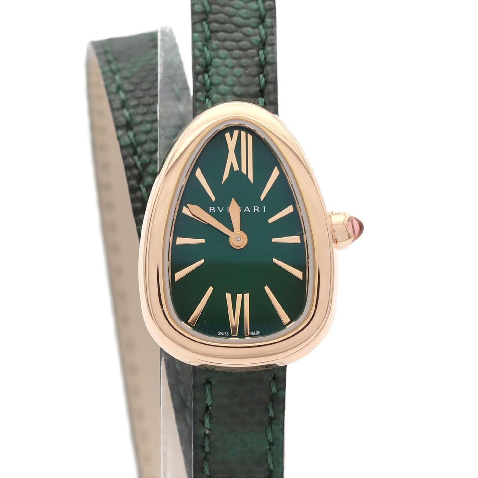 Bulgari Serpenti Double Spiral PG SPP27C4PGL PG/RG Quartz Watch