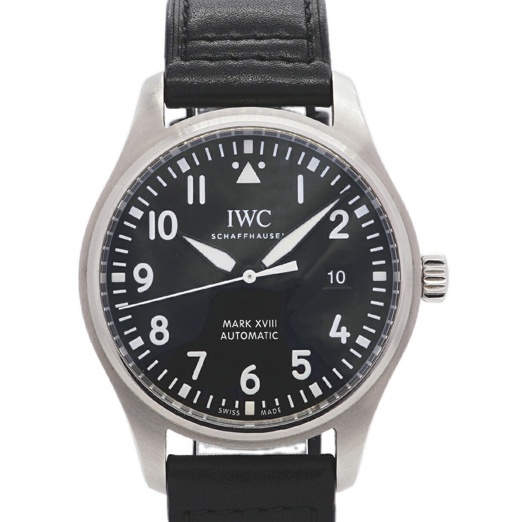 IWC Schaffhausen Pilot\'s Watch Mark XVIII IW327011 Black Dial Men\'s
