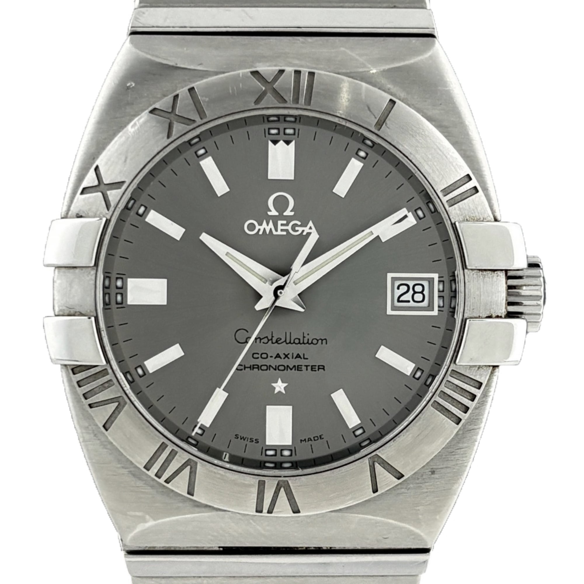 Omega Constellation Co-Axial Automatic Watch, Stainless Steel, Gray, Men\'s