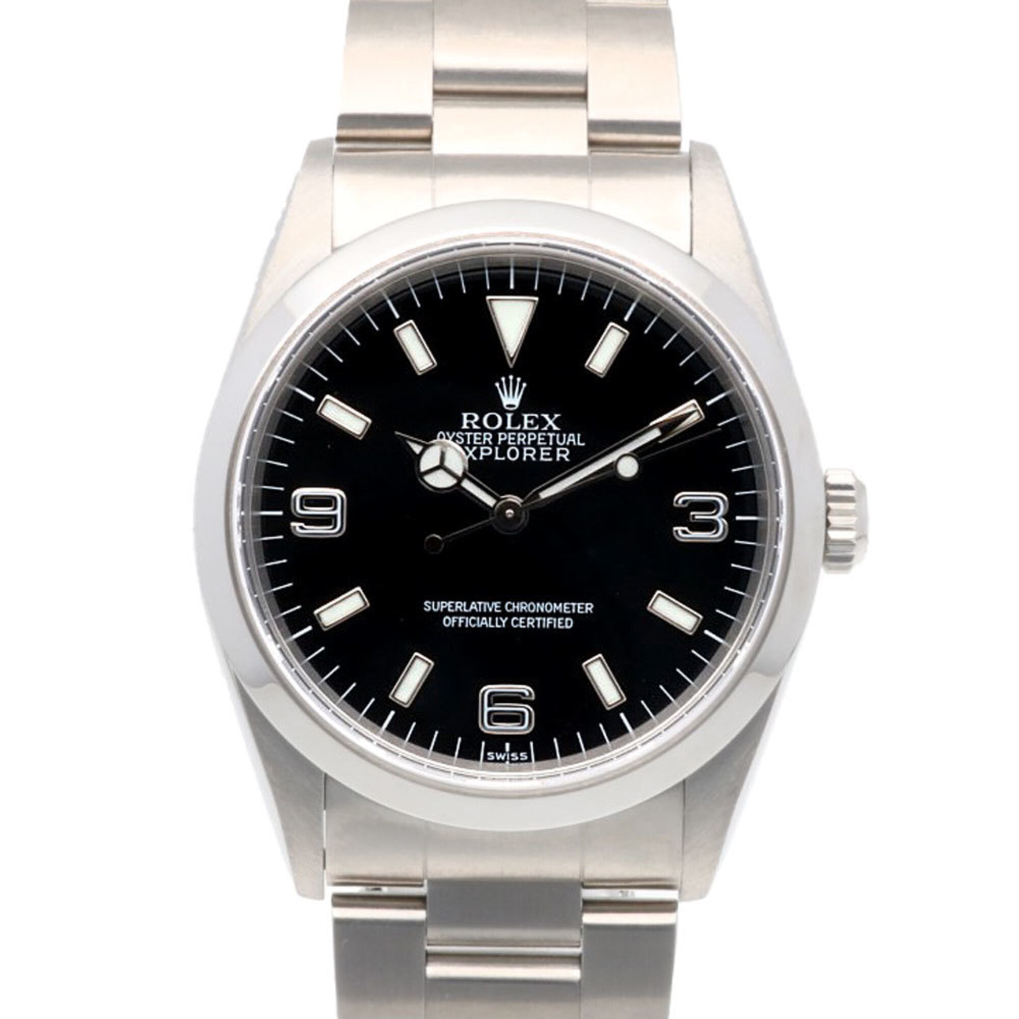 Rolex Explorer Oyster Perpetual Watch, Stainless Steel, 14270, Automatic Winding, Overhauled, Polished, A-serial, Men\'s ROLEX