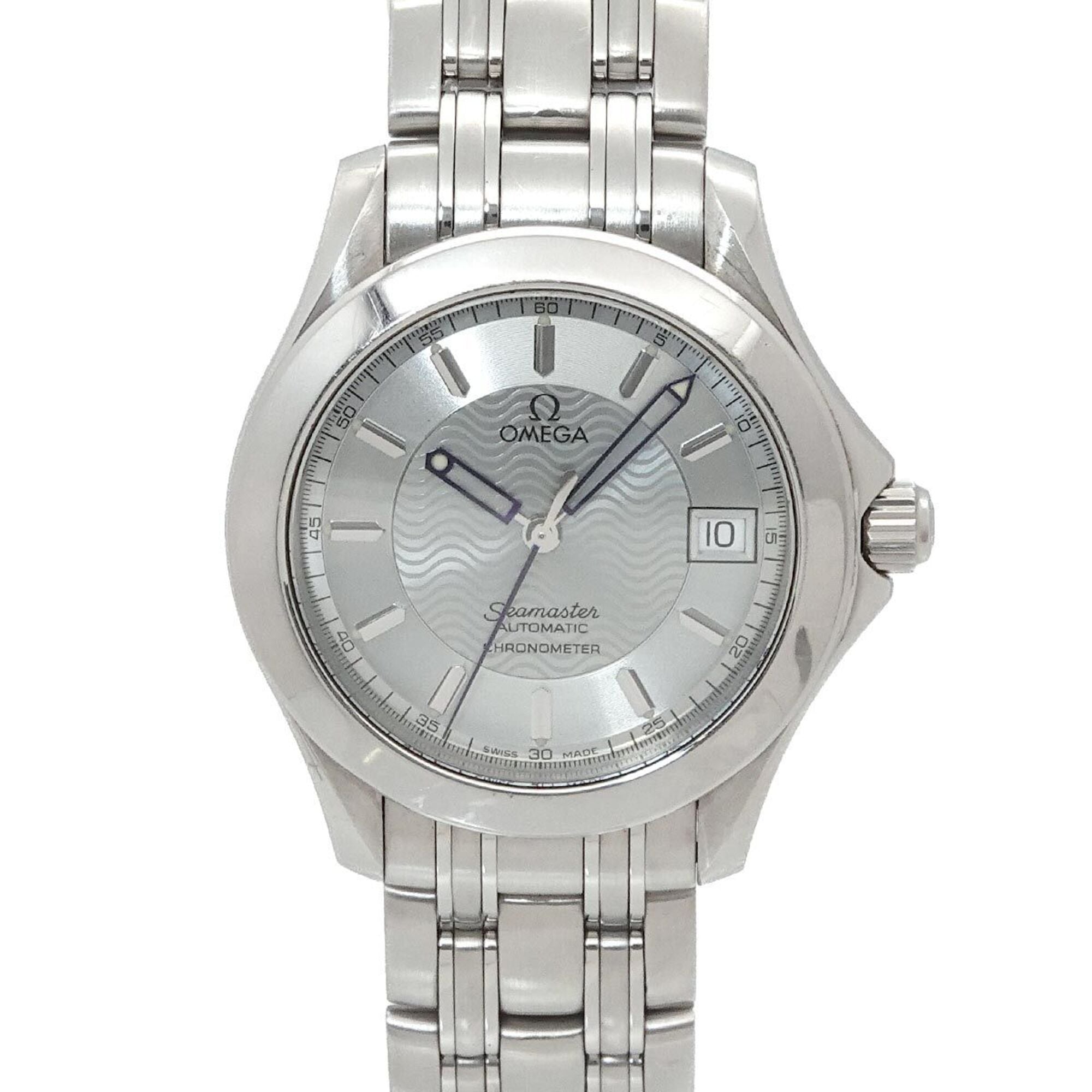 Omega Seamaster 120 Chronometer 2501 31 Men\'s Watch Silver Date Automatic Self-winding