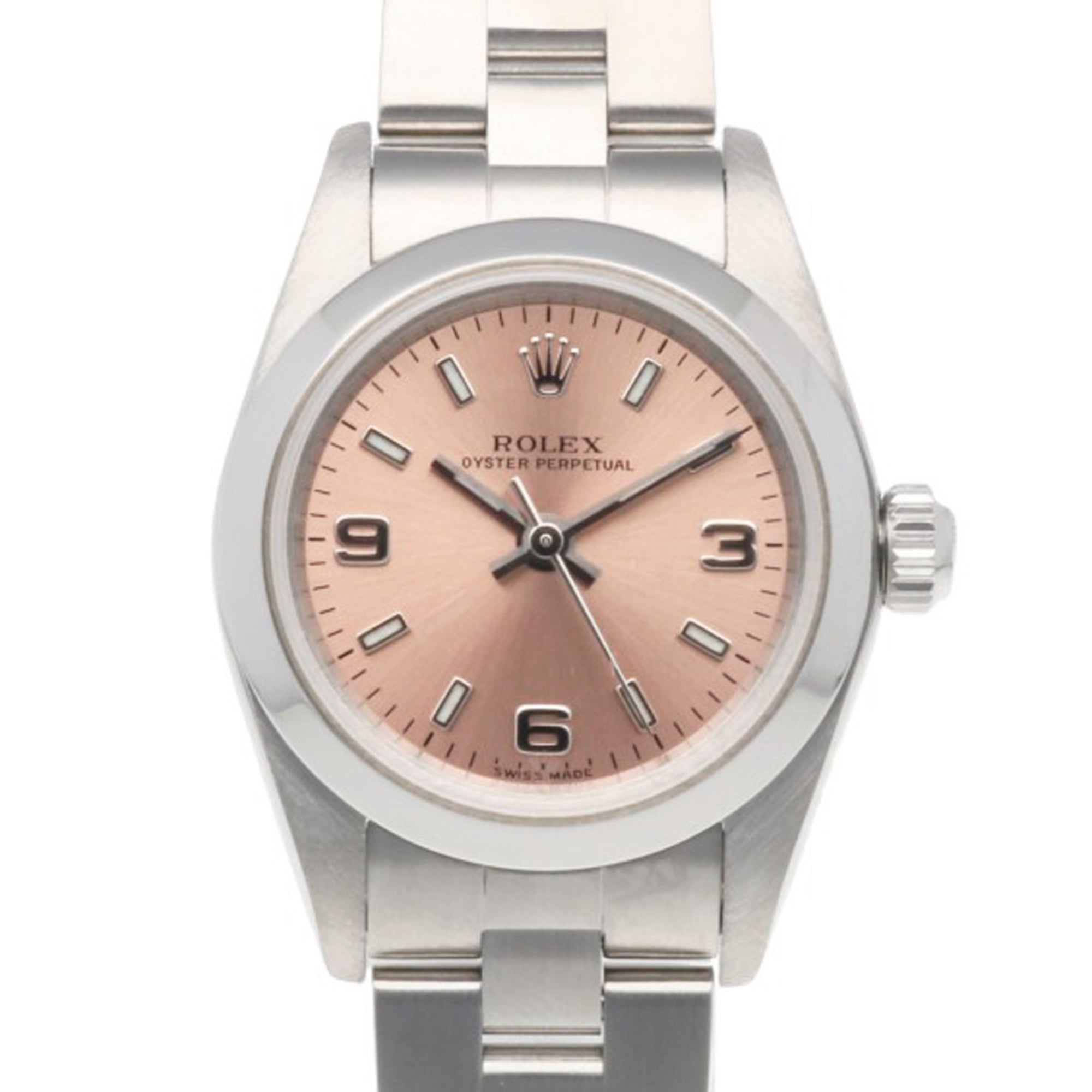 Rolex watch, stainless steel, 76080 automatic winding, overhauled and polished, F serial number, ladies\'.