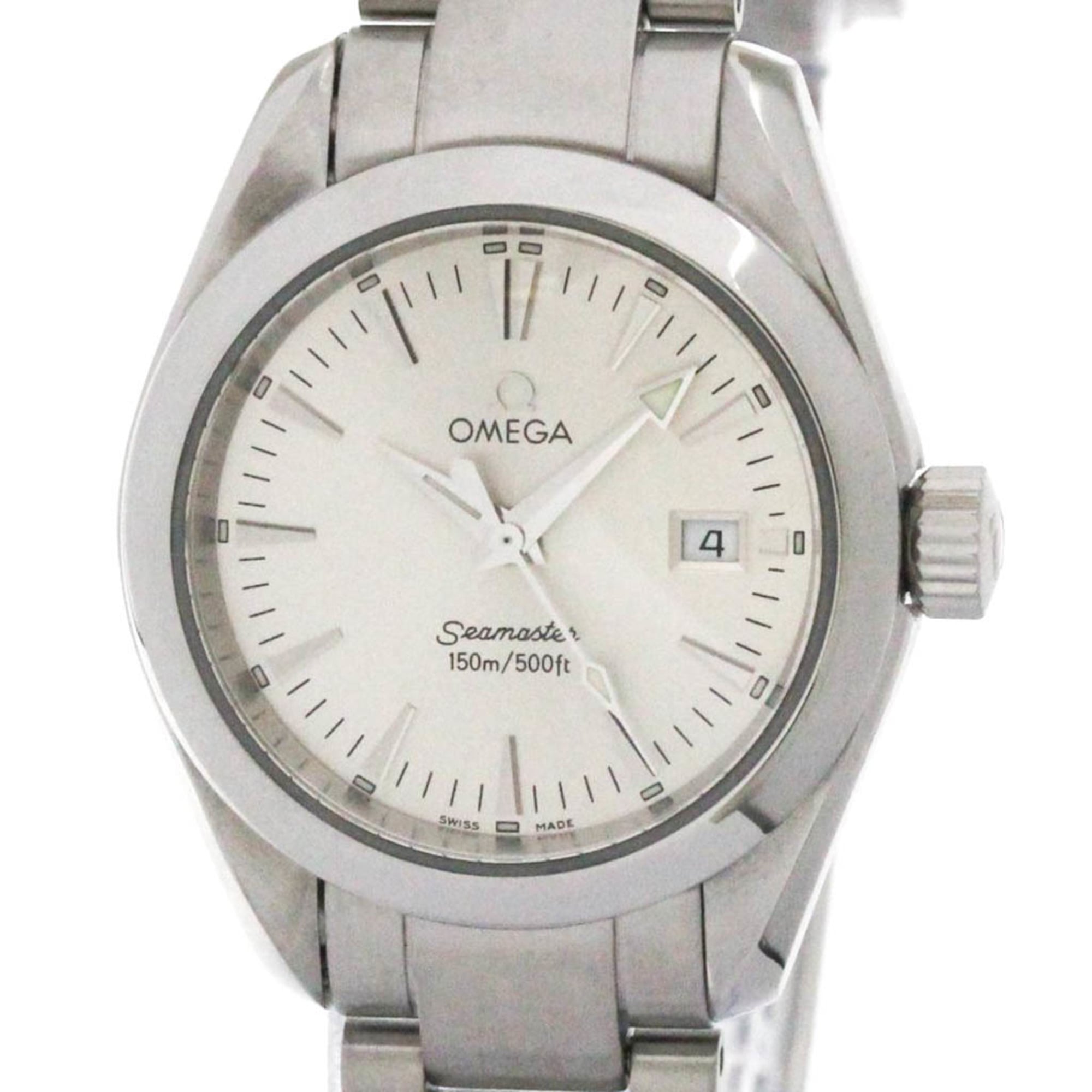 OMEGA Seamaster Aqua Terra Steel Quartz Ladies Watch 2577.30 Polished