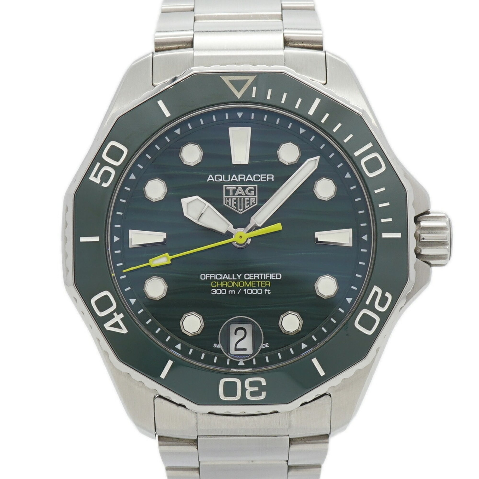 TAG Heuer Aquaracer Professional 300 WBP5116 Green Dial Men\'s Watch