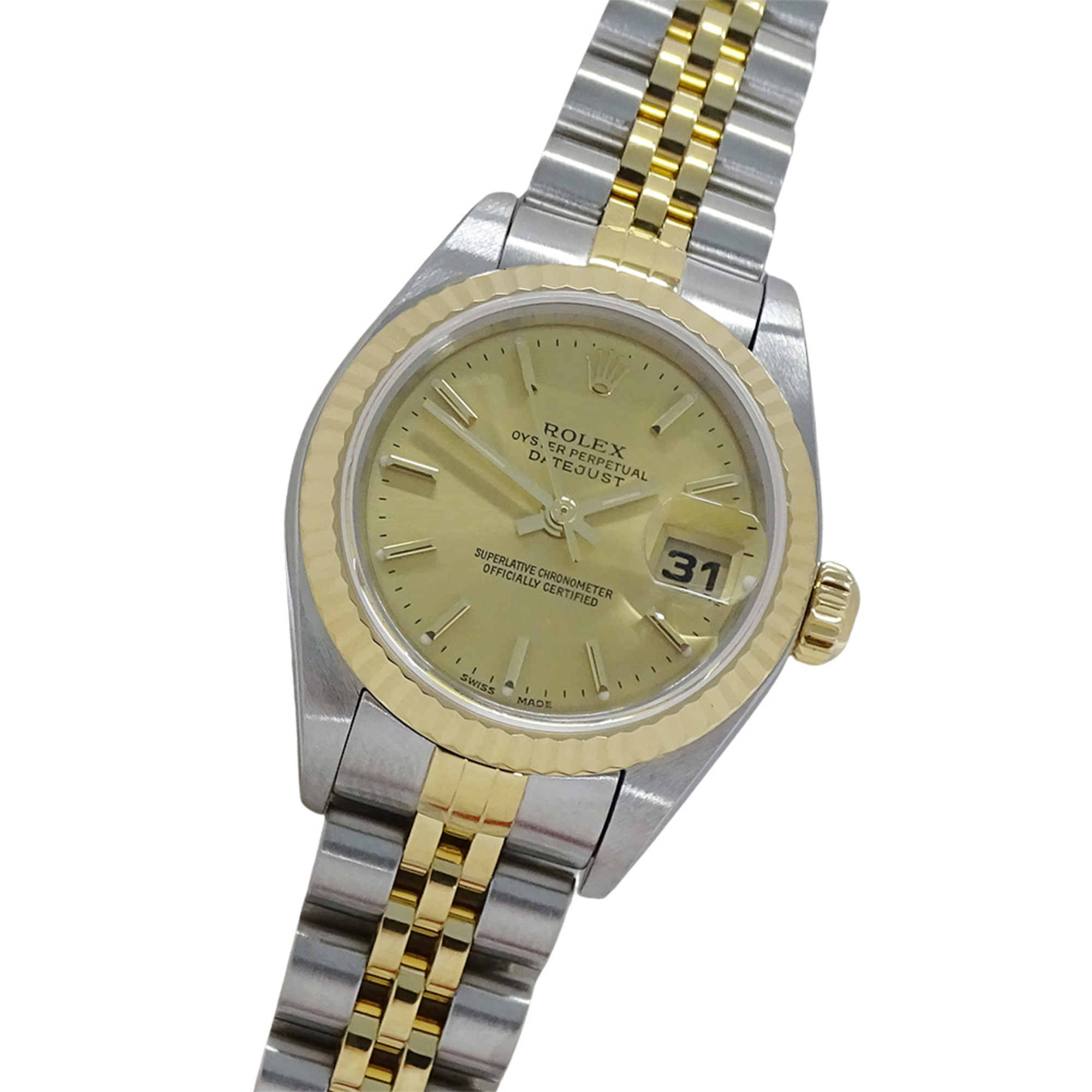 Rolex Datejust 79173 K-serial Women\'s Watch, Automatic Movement, Stainless Steel (SS) and Gold (YG) Combination.