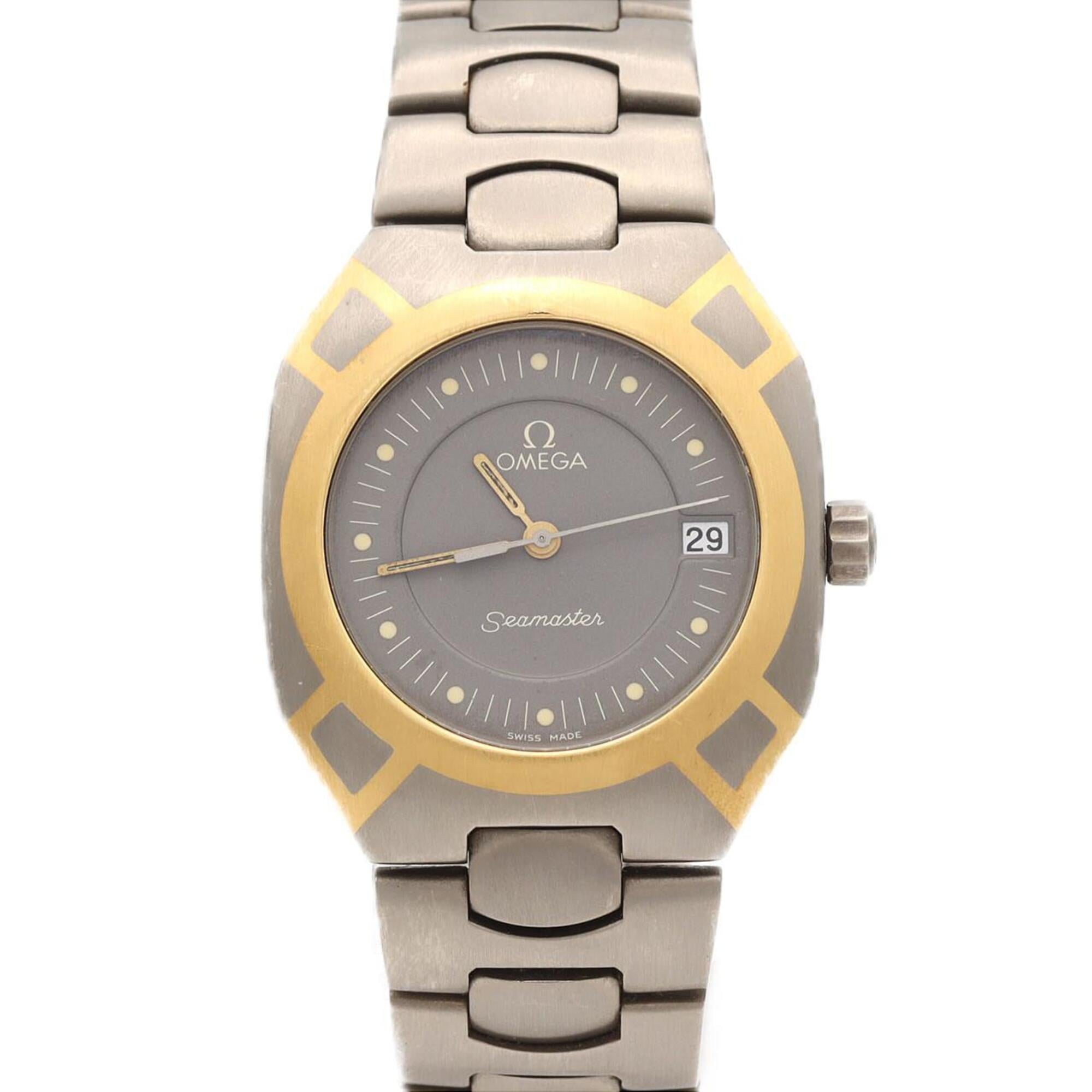 Omega Seamaster Polaris TI 5814.40 TIxYG Quartz Watch