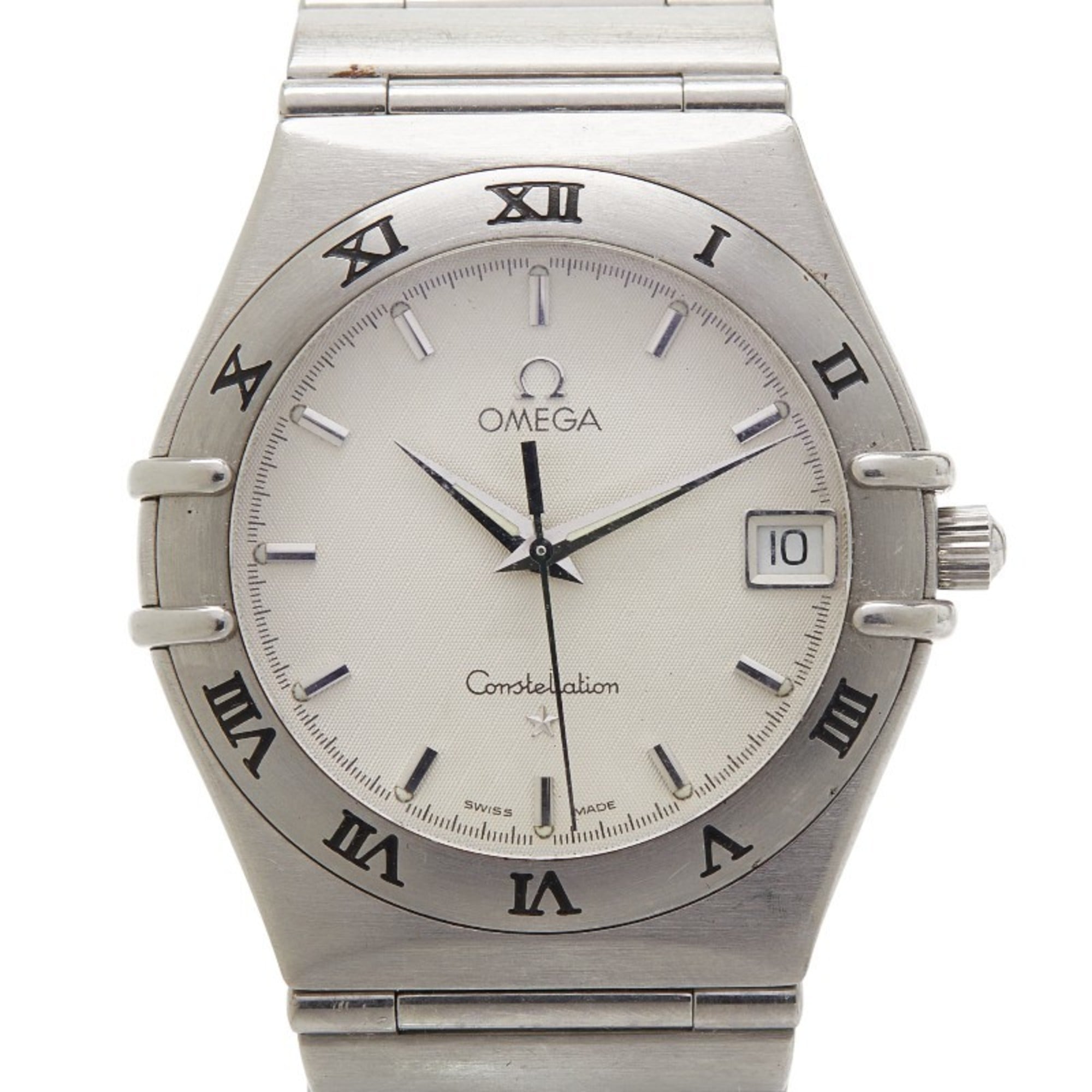 Omega Constellation Watch 1512.30 Swiss Quartz White Dial Stainless Steel Men\'s OMEGA