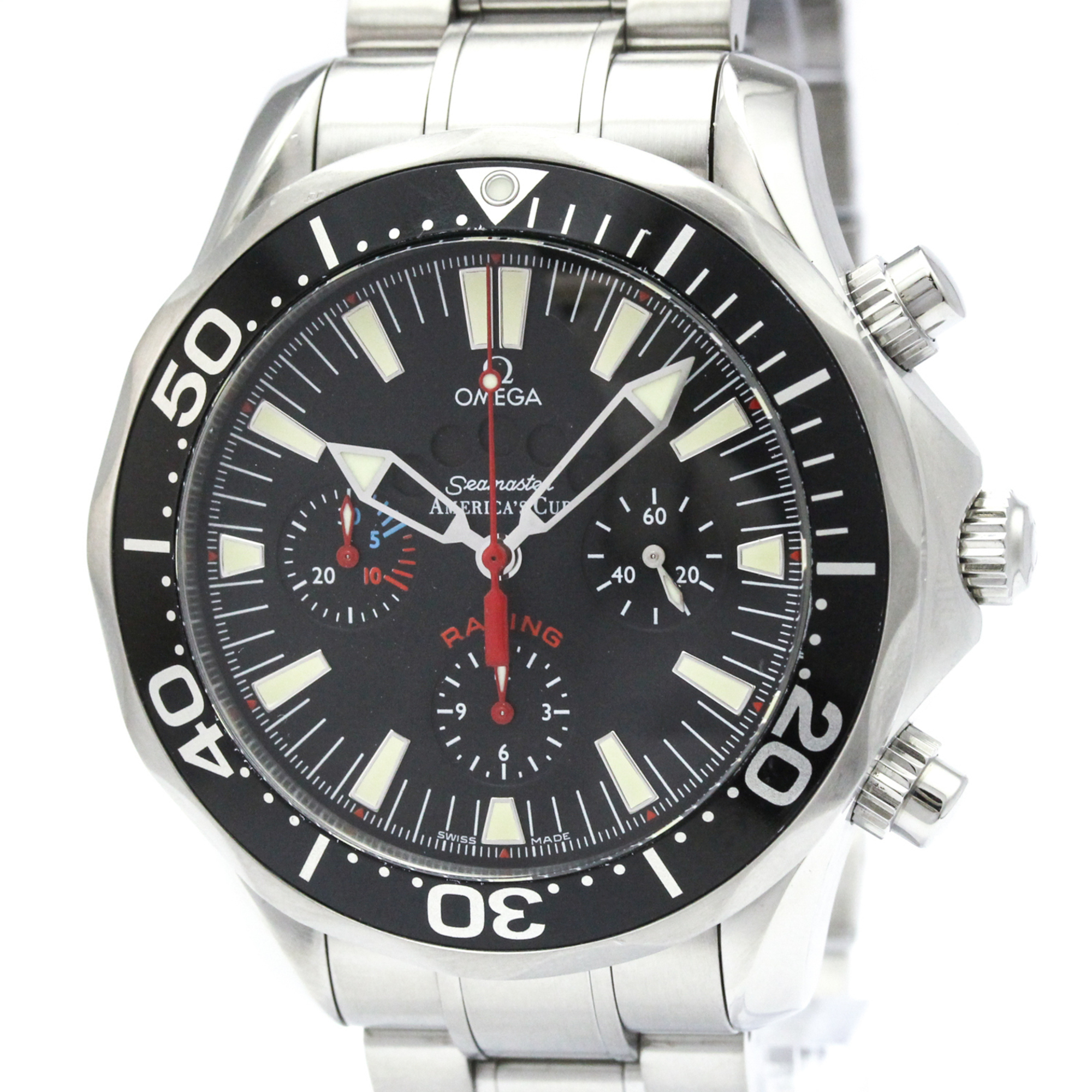 OMEGA Seamaster Americas Cup Racing Chronograph Watch 2569.50 Polished