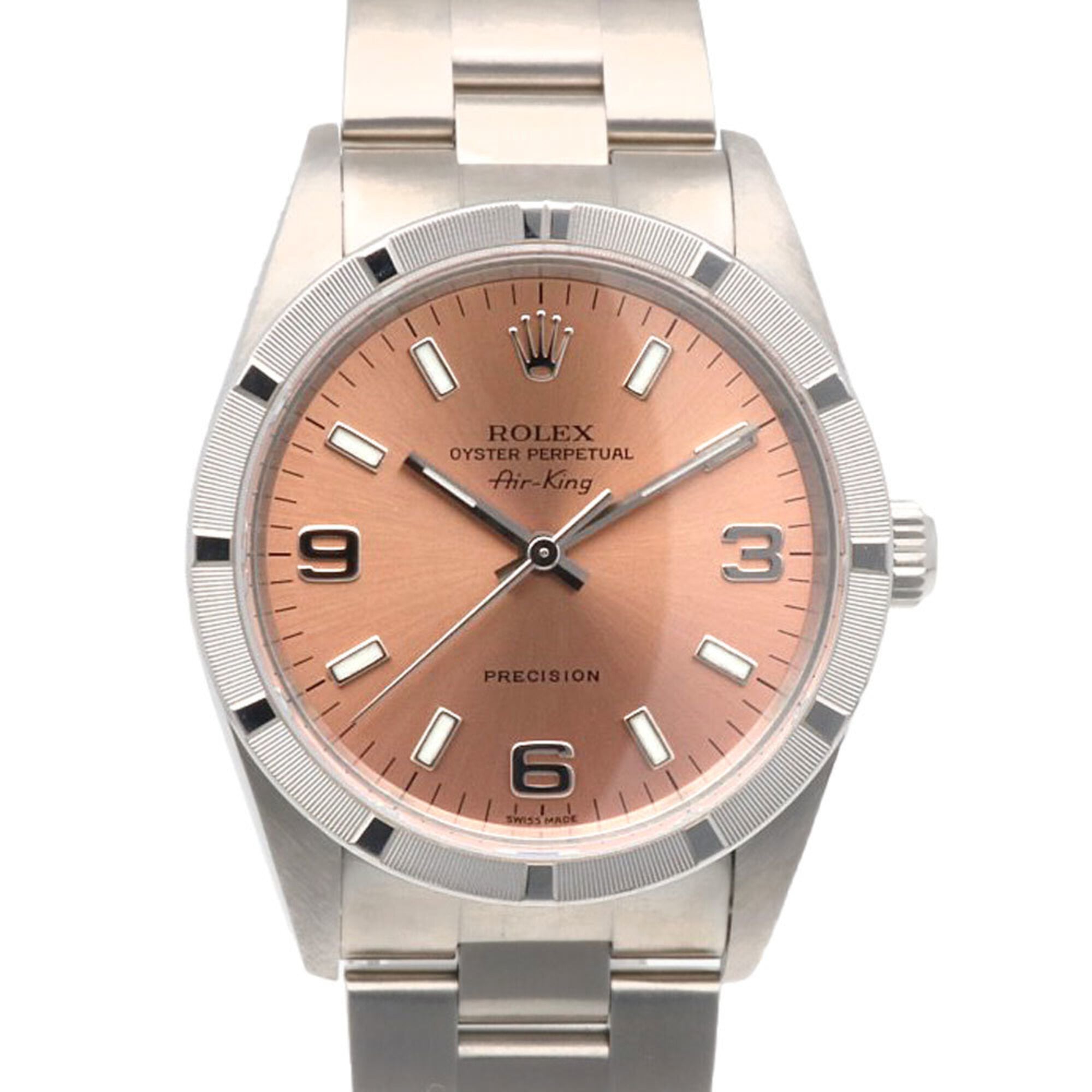 Rolex Air-King Oyster Perpetual Watch, Stainless Steel, Model 14010M, Automatic Winding, Overhauled, Polished, Y-serial number, Men\'s/Women\'s.