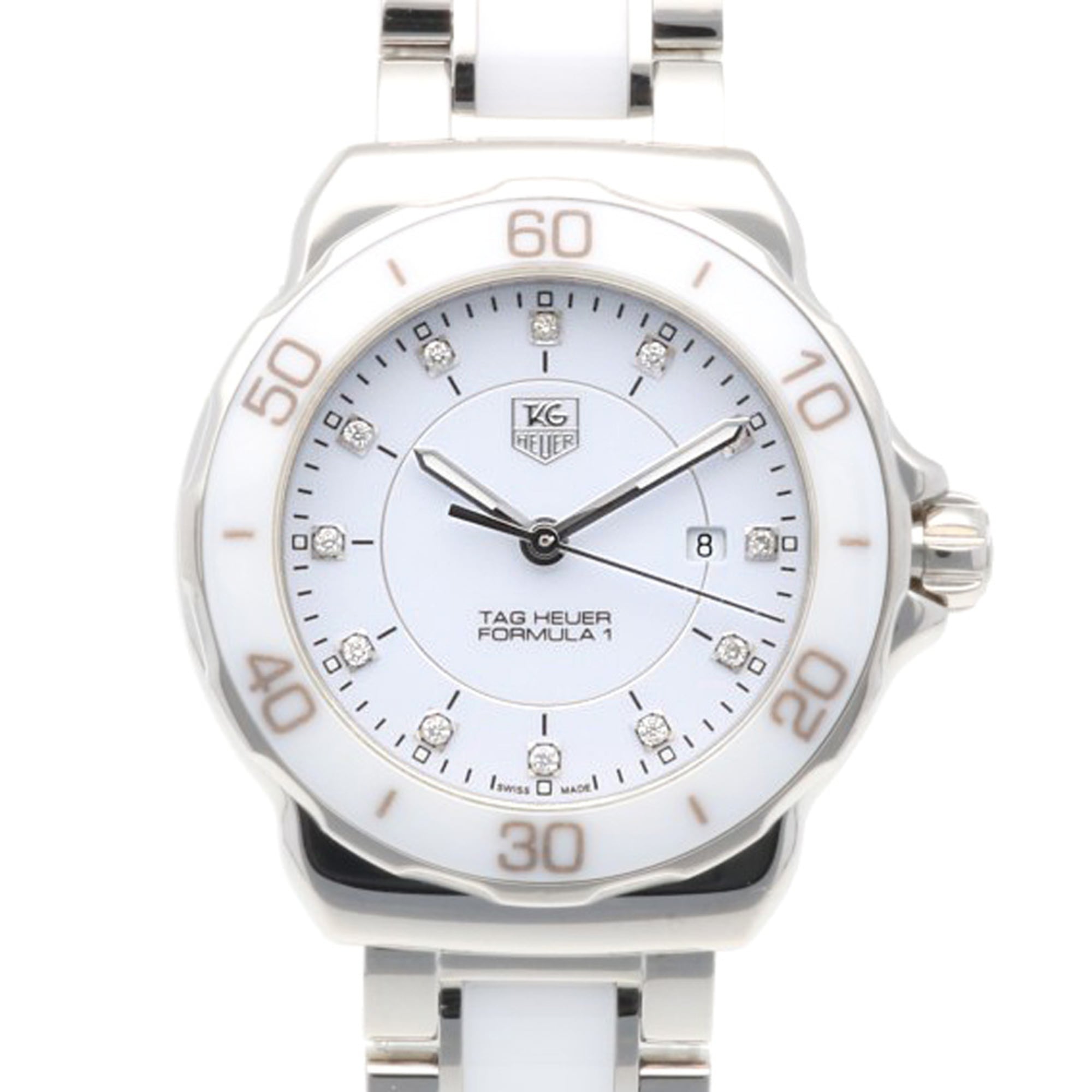 TAG Heuer Formula 1 Watch, Stainless Steel, WAH1315, Quartz, Polished, Ladies\', 11 Diamonds